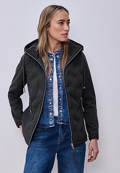 STREET ONE Steppjacke mit Kapuze und Strukturmix günstig online kaufen