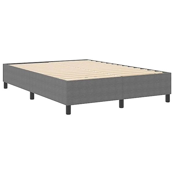 vidaXL Boxspringbett Hellgrau 140 x 190 cm Cordstoff 3337407 günstig online kaufen
