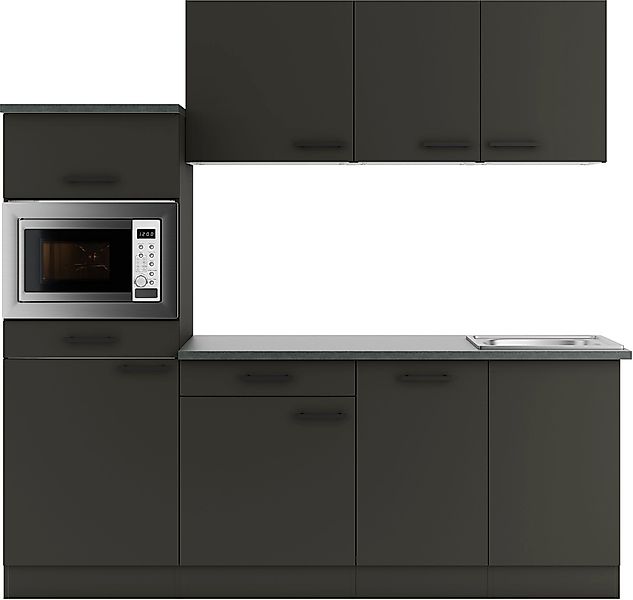 OPTIFIT Küchenzeile "Palma" Breite 210 cm, wahlweise mit E-Geräten, seitenv günstig online kaufen