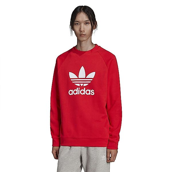 Adidas Originals Trefoil Crew Pullover XL Vivid Red / White günstig online kaufen