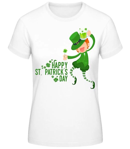 Happy St. Patrick's Day Logo · Frauen Basic T-Shirt günstig online kaufen