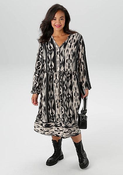 Aniston PLUS Sommerkleid, im Folklore-Look - NEUE KOLLEKTION günstig online kaufen