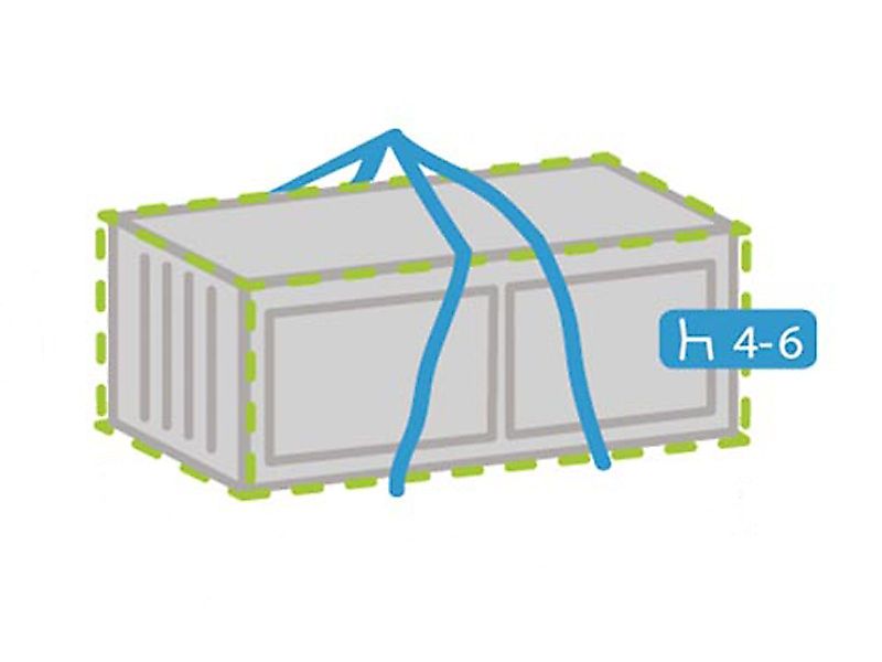 PEREL Auflagenbox, Schutz-Hülle Auflagen-Tasche Aufbewahrungstasche Lounge- günstig online kaufen