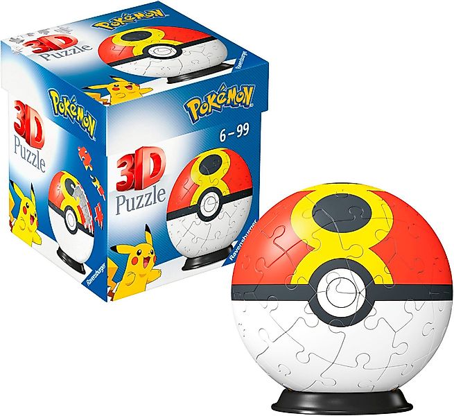Ravensburger 3D-Puzzle Pokémon Wiederball, 54 Puzzleteile, günstig online kaufen