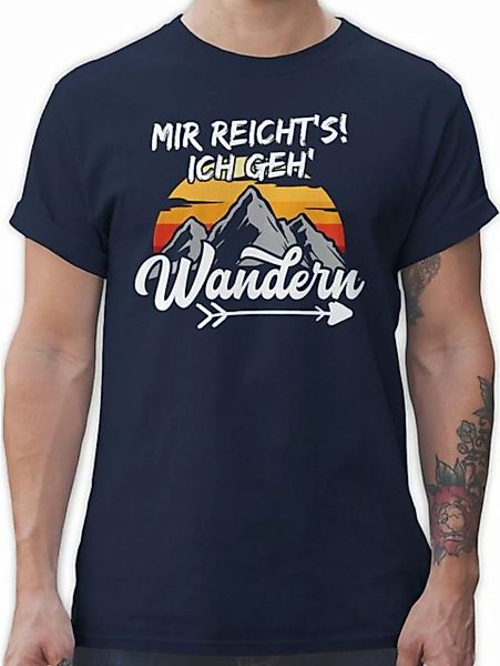 Shirtracer T-Shirt Mir reichts ich geh wandern - Wandergeschenke Wanderer G günstig online kaufen