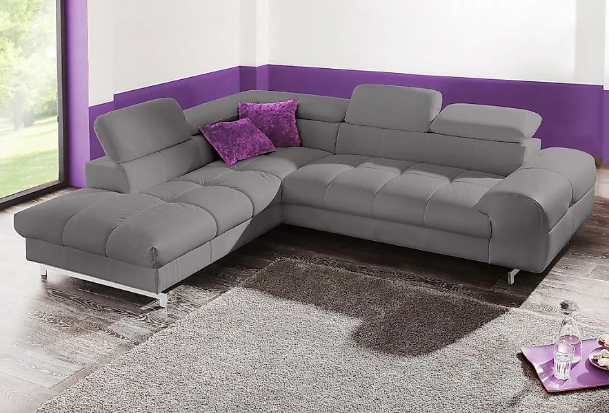 COTTA Polstergarnitur »Chef L-Form«, (Set), Set bestehend aus: Ecksofa mit günstig online kaufen
