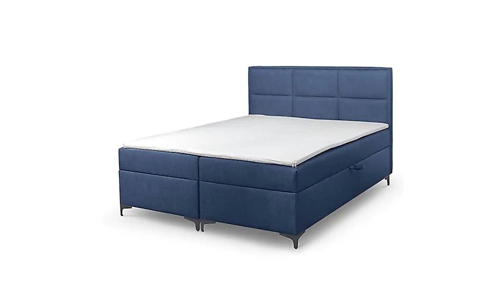 Boxbett mit Bettkasten Vaduz ¦ blau ¦ Maße (cm): B: 180 H: 110 Betten > Pol günstig online kaufen