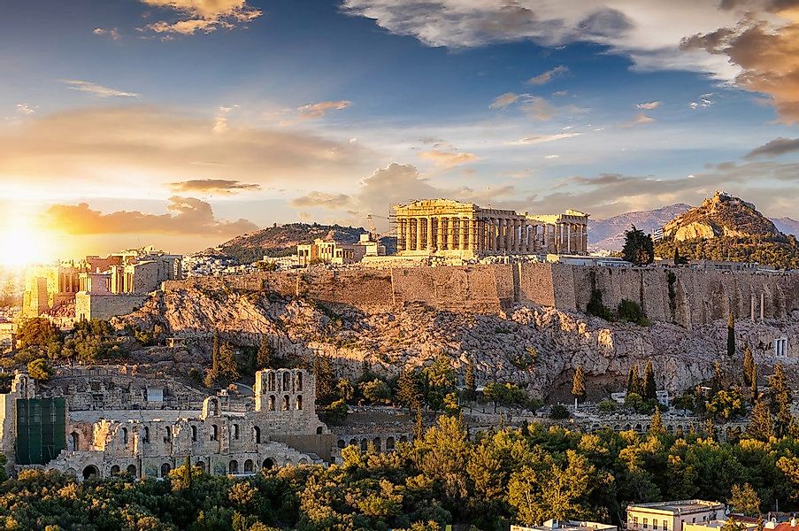 Papermoon Fototapete Griechenland Akropolis in Athen günstig online kaufen