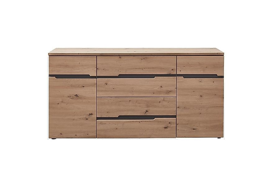 Innostyle Sideboard MEMPHIS, Artisan Eiche Dekor, Graphitgrau, 2 Türen, 3 S günstig online kaufen