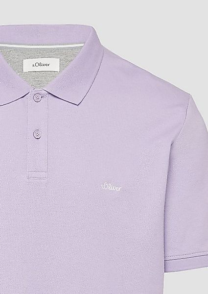 s.Oliver Kurzarmshirt Poloshirt aus Baumwollpiqué Stickerei günstig online kaufen