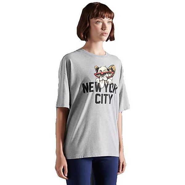 Superdry City New York Graphic Kurzarm T-shirt M Grey Marl günstig online kaufen