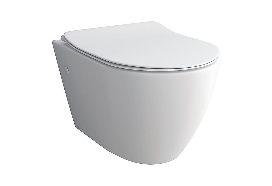 Alpenberger Tiefspül-WC - Wand WC Spülrandlos - Toilette mit WC Sitz mit Ab günstig online kaufen