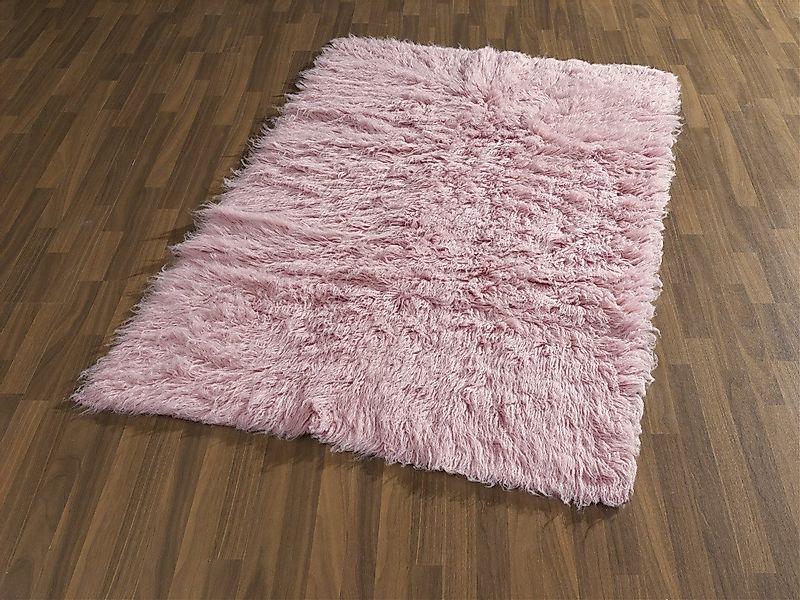 Böing Carpet Flokati-Teppich Flokati rose, rechteckig günstig online kaufen