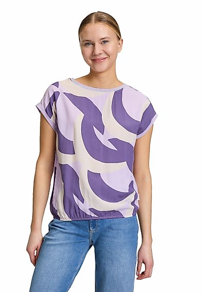 Betty&Co Kurzarmshirt "Betty & Co Casual-Shirt mit Print", Materialmix günstig online kaufen