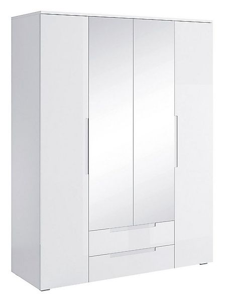 Pol-Power Drehtürenschrank Kleiderschrank SPICE, B 160 cm x H 208 cm, Weiß günstig online kaufen