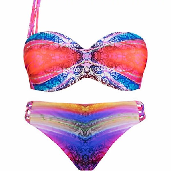 Luna  Bikini 2-teiliges vorgeformtes Set 1 Gurt Rainbow günstig online kaufen