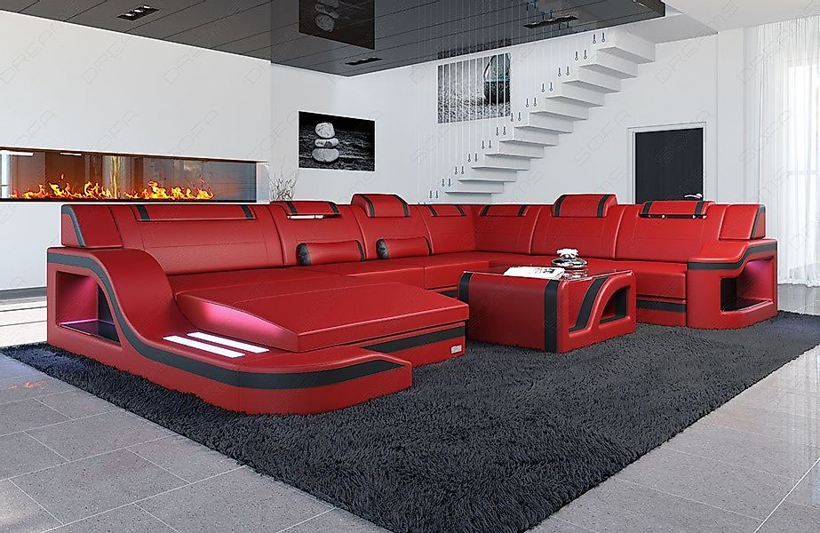 Sofa Dreams Wohnlandschaft XXL Ledersofa Palermo günstig online kaufen
