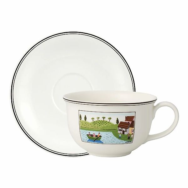 Villeroy & Boch Tasse "Café au lait Obertasse mit Untertasse Charm & Breakf günstig online kaufen