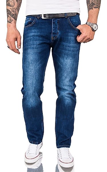 Rock Creek Regular-fit-Jeans Herren Jeans Stonewashed günstig online kaufen