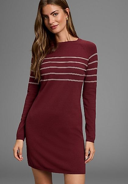 Laura Scott Strickkleid in figurnaher Form mit Zierstreifen günstig online kaufen