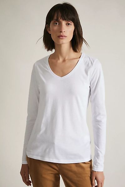 Shirt Mit V-ausschnitt (Gots) günstig online kaufen
