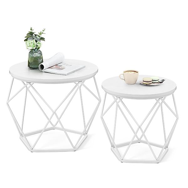 VASAGLE Couchtisch (2er Set), Beistelltisch, abnehmbare günstig online kaufen