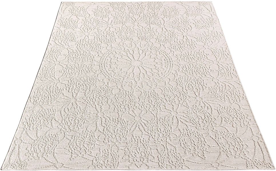 Paco Home Teppich »Rimini 411«, rechteckig, 4 mm Höhe, Flachgewebe, Uni Far günstig online kaufen