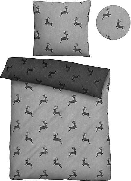 Biberna Wendebettwäsche "Cardo in Gr. 135x200 oder 155x220 cm" 2 Stk. tlg. günstig online kaufen