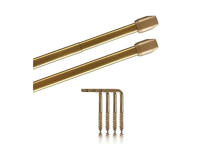 Bestlivings Vitragestange 2er-Pack, Ø 10 mm, 1-läufig, ausziehbar, mit Schr günstig online kaufen