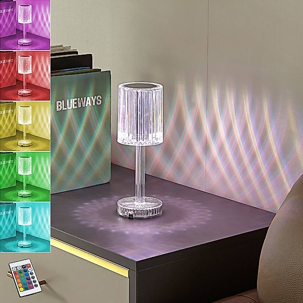 Lindby LED-Akku-Tischleuchte Louane, 25,7 cm, USB, RGBW günstig online kaufen