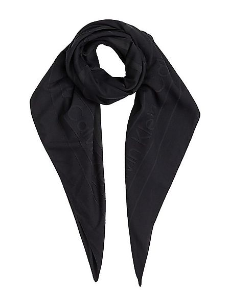 Calvin Klein Schal BURNOUT LARGE MONOGRAM SCARF, mit Burnout-Logomuster günstig online kaufen