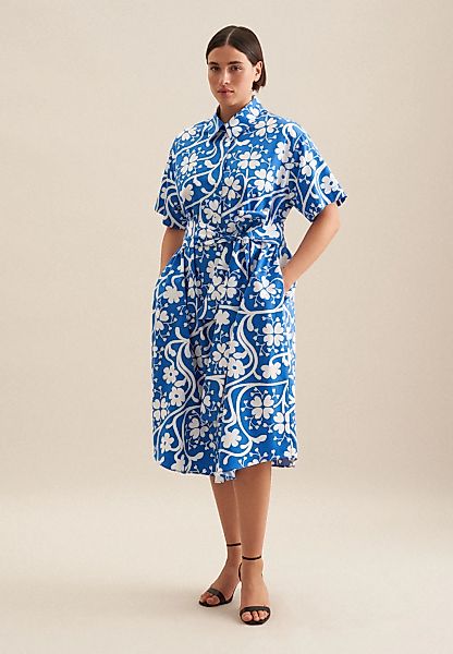 seidensticker Sommerkleid "Schwarze Rose" 1/2 Kragen Druck günstig online kaufen