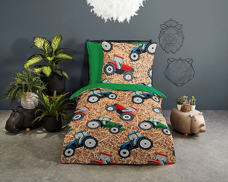 good morning Kinderbettwäsche "Cas" 2 Stk. Baumwolle, 135x200, Reißverschlu günstig online kaufen