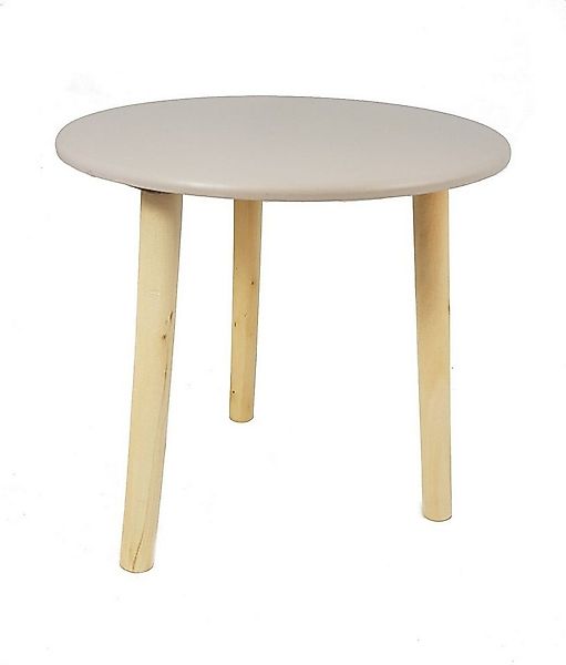 Spetebo Beistelltisch Holz Beistelltisch My Home 30 cm - taupe (Stück, 1-St günstig online kaufen