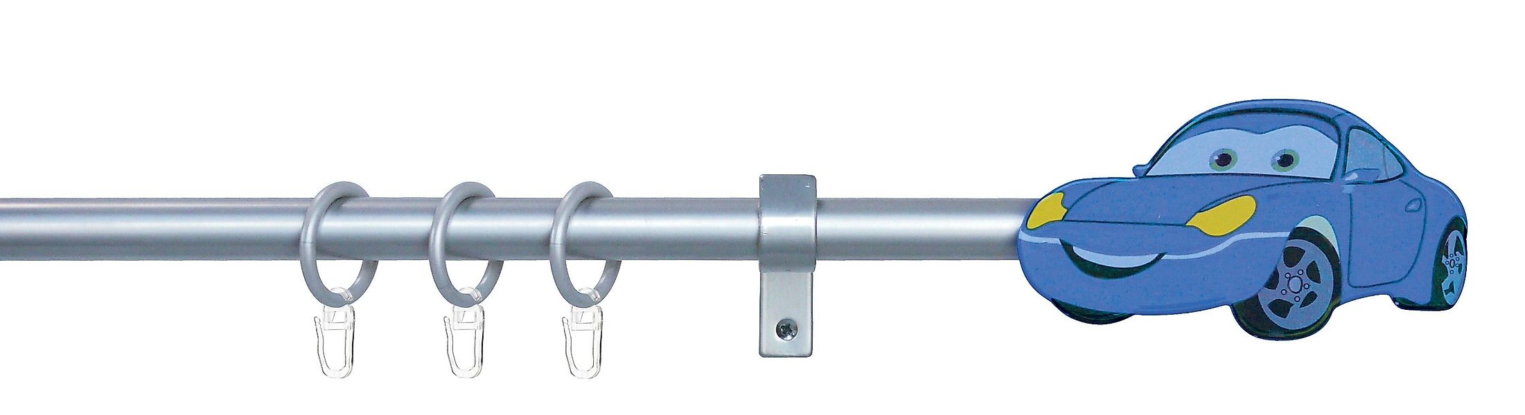 Good Life Gardinenstange "Racer" Ø 16 mm 1 läufig-läufig ausziehbar silberf günstig online kaufen