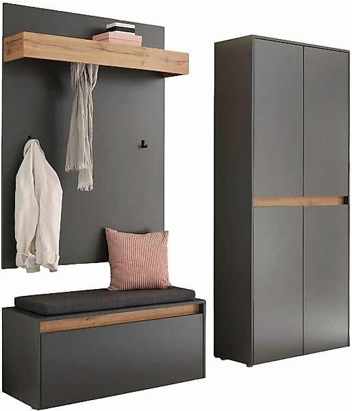 Home affaire Garderoben-Set "City/Giron, moderne Garderobe, viel Stauraum, günstig online kaufen