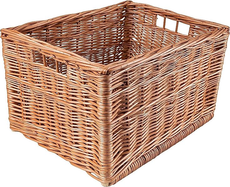 Creative Home Holzkiste Weidenkorb Aufbewahrungskorb, Handgeflochten, Haltb günstig online kaufen