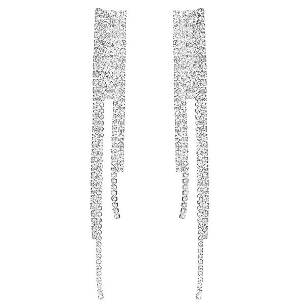 KARMA Paar Ohrhänger Ohrringe Strass Silber günstig online kaufen