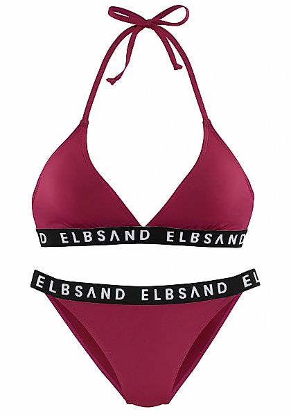 Elbsand Triangel-Bikini, mit Markenschriftzügen in Kontrastfarbe günstig online kaufen