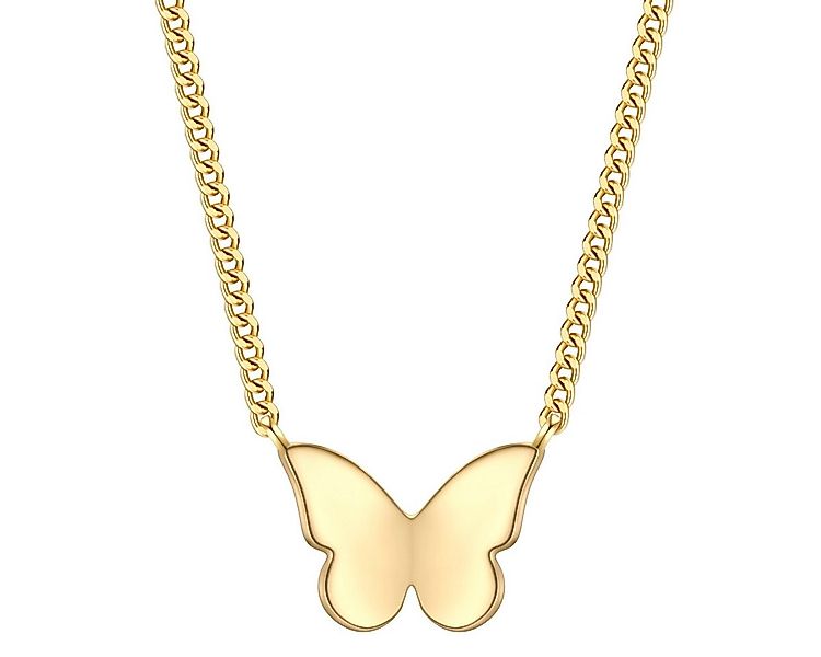 Glanzstücke München Silberkette Schmetterling gelbgold günstig online kaufen