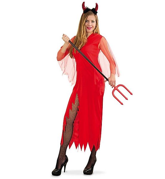 Fries Teufel-Kostüm Sexy Damen Kostüm Kleid Teufelin Teufel Rot Halloween K günstig online kaufen