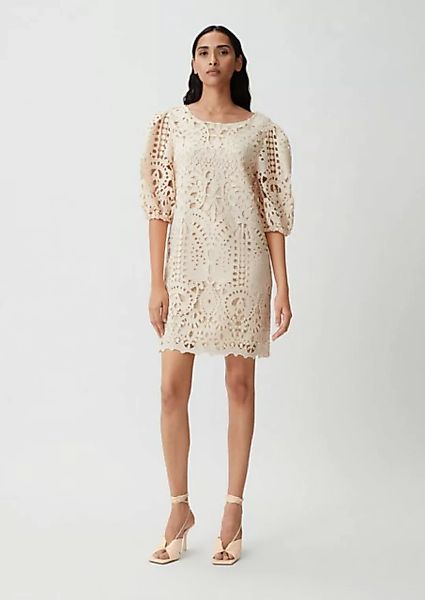 Comma Minikleid Kurzes Kleid mit Lochstickerei günstig online kaufen