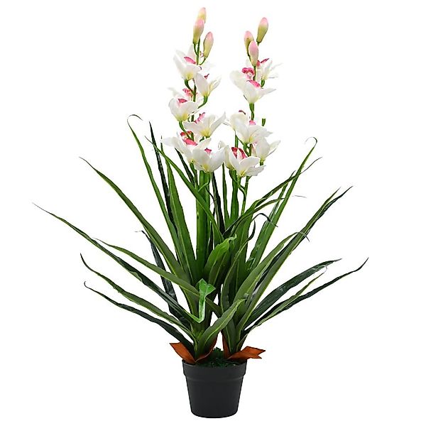 Künstliche Zimmerpflanze Künstliche Cymbidium Orchideenpflanze mit günstig online kaufen