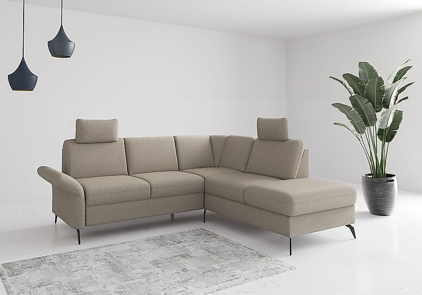 Home affaire Ecksofa "Rochelle", wahlweise mit Bettfunktion, Bettkasten und günstig online kaufen