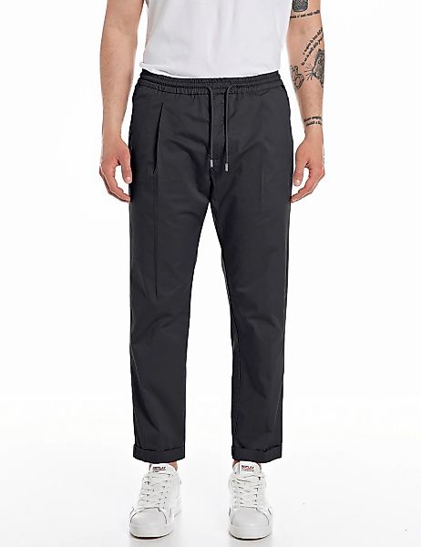 Replay Schlupfhose "Regular Fit" mit elastischem Bund günstig online kaufen