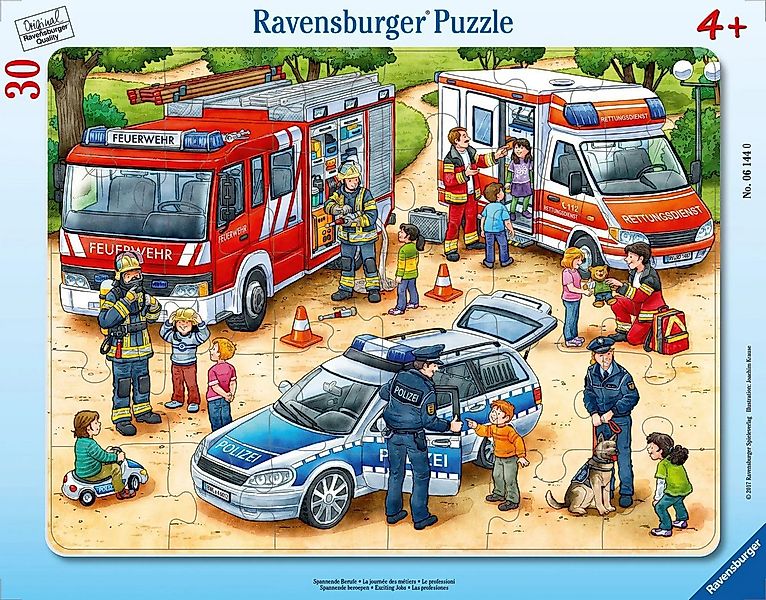 Ravensburger Puzzle Spannende Berufe. Kinderpuzzle 30 Teile, 30 Puzzleteile günstig online kaufen