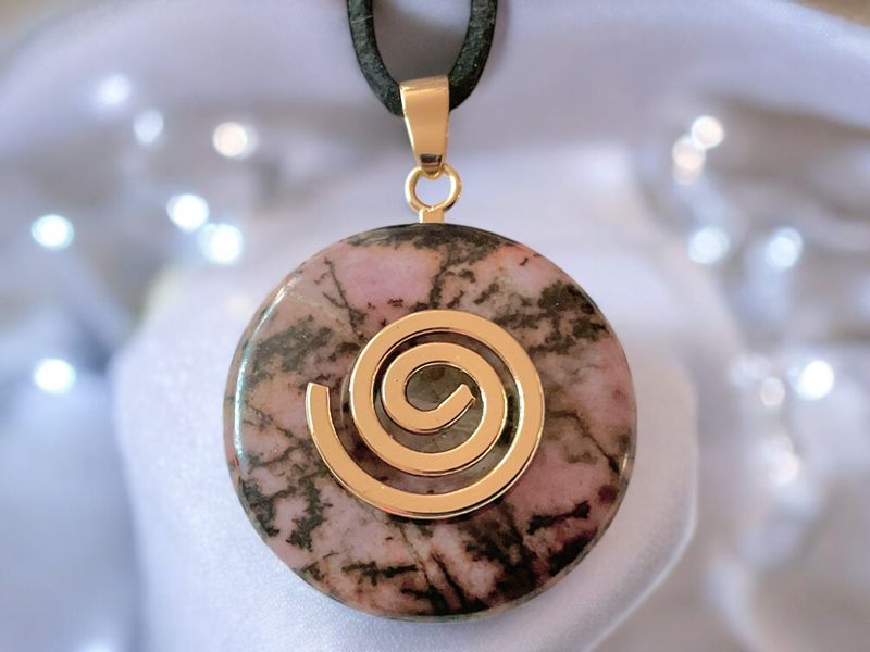 Steinfixx® Lange Kette echter Edelsteindonut 30 günstig online kaufen