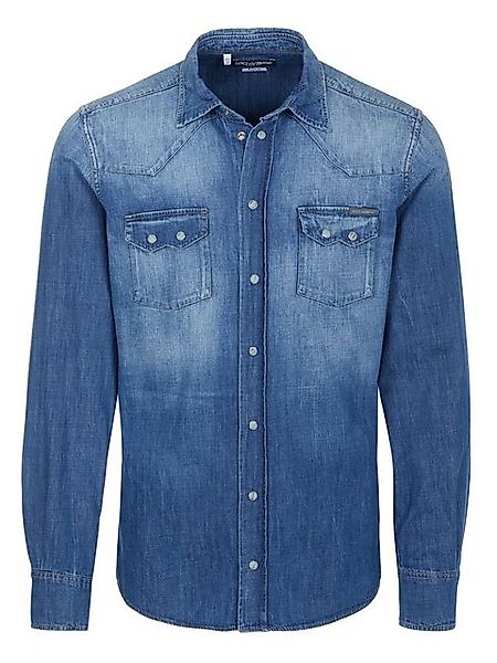 DOLCE & GABBANA Langarmhemd Dolce & Gabbana Jeanshemd blau günstig online kaufen