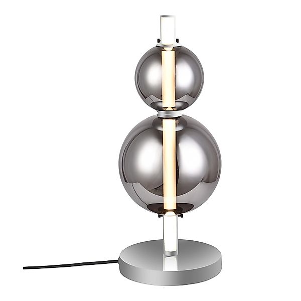 Näve LED-Tischleuchte Nova Chrome Ø 18 cm x 44 cm günstig online kaufen