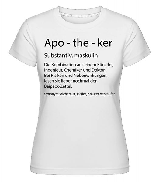 Apotheker Quatsch Duden · Shirtinator Frauen T-Shirt günstig online kaufen